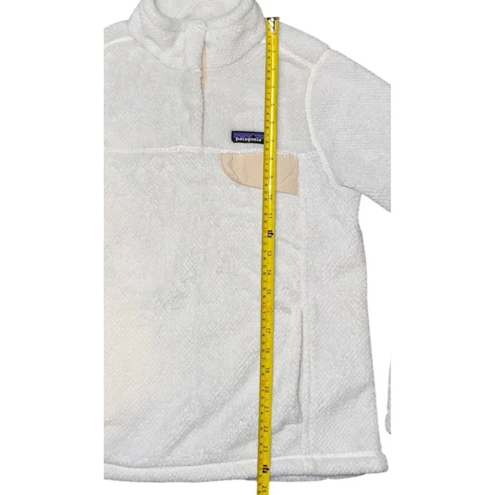 Patagonia Re-Tool Snap-T Pullover Fleece Jacket White Polartec‎ Womens Sz Med